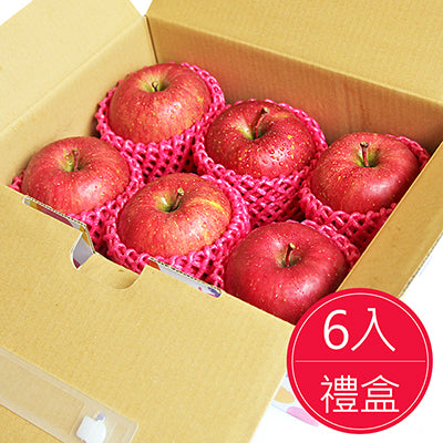 【鮮果日誌】日本空運青森蜜蘋果(6入禮盒)