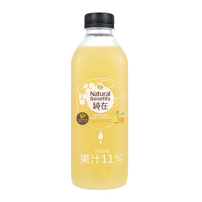【純在】冷壓蔬蜂蜜檸檬柳橙汁3瓶(960ml/瓶)