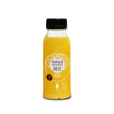 【純在】冷壓鮮榨柳橙百香果果汁6瓶(235ml/瓶)