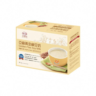 【呷七碗】亞麻黃金鹹豆奶(30g*10包/盒)