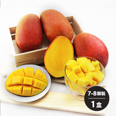 【沁甜果園】屏東愛文芒果2.5公斤+-5%/盒(7-8顆裝)