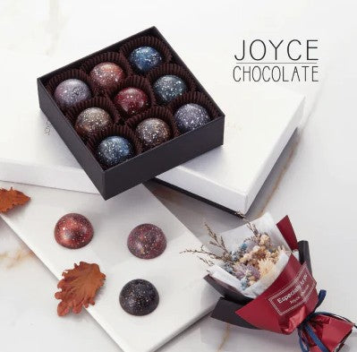 JOYCE巧克力工房 星球巧克力禮盒(半圓)(10g~12g*9顆/盒)