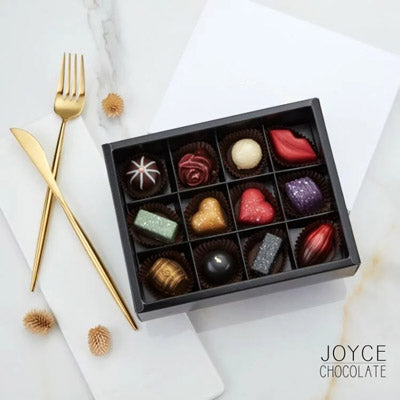 JOYCE巧克力工房 情人綜合手製巧克力禮盒(12g*12顆/盒)