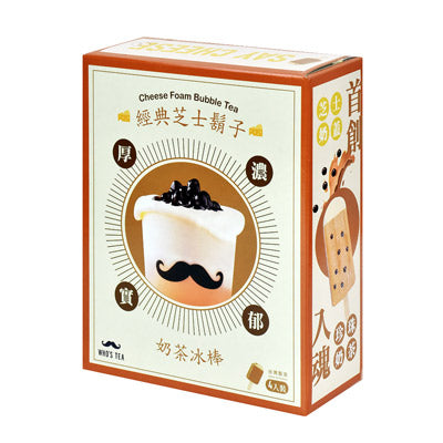 經典芝士鬍子奶茶冰棒(80g±4.5g*4入/盒)